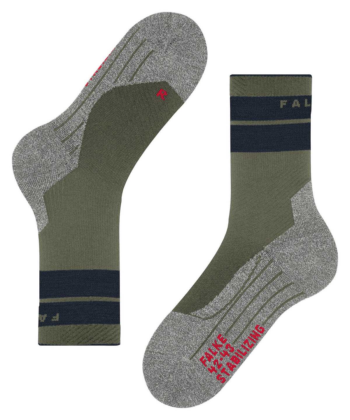 Skarpetki Falke TK Stabilizing Trekking Socks Męskie Zielone | WGSZDF-827