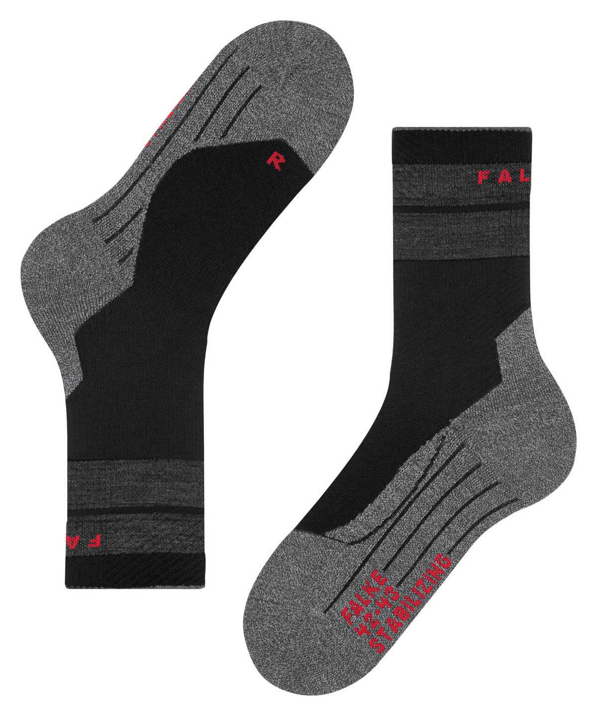 Skarpetki Falke TK Stabilizing Trekking Socks Męskie Czarne | BPLYNG-703