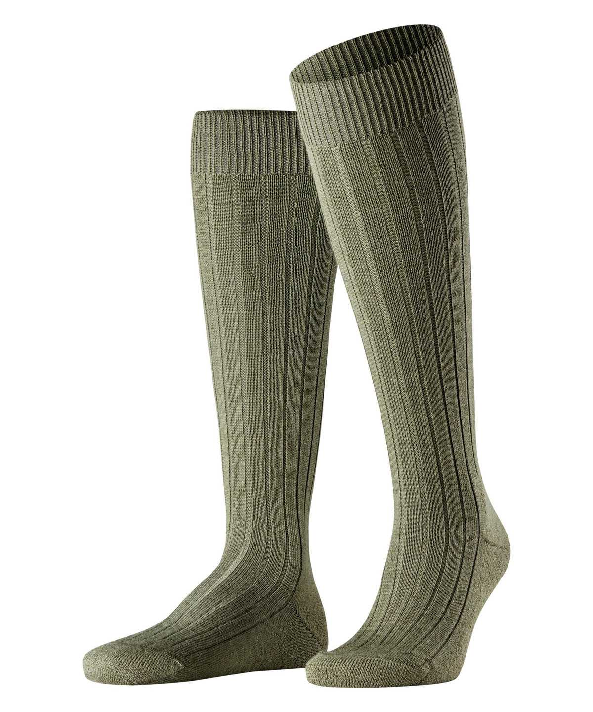 Skarpetki Falke Teppich im Schuh Knee-high Socks Męskie Zielone | AQERUM-083