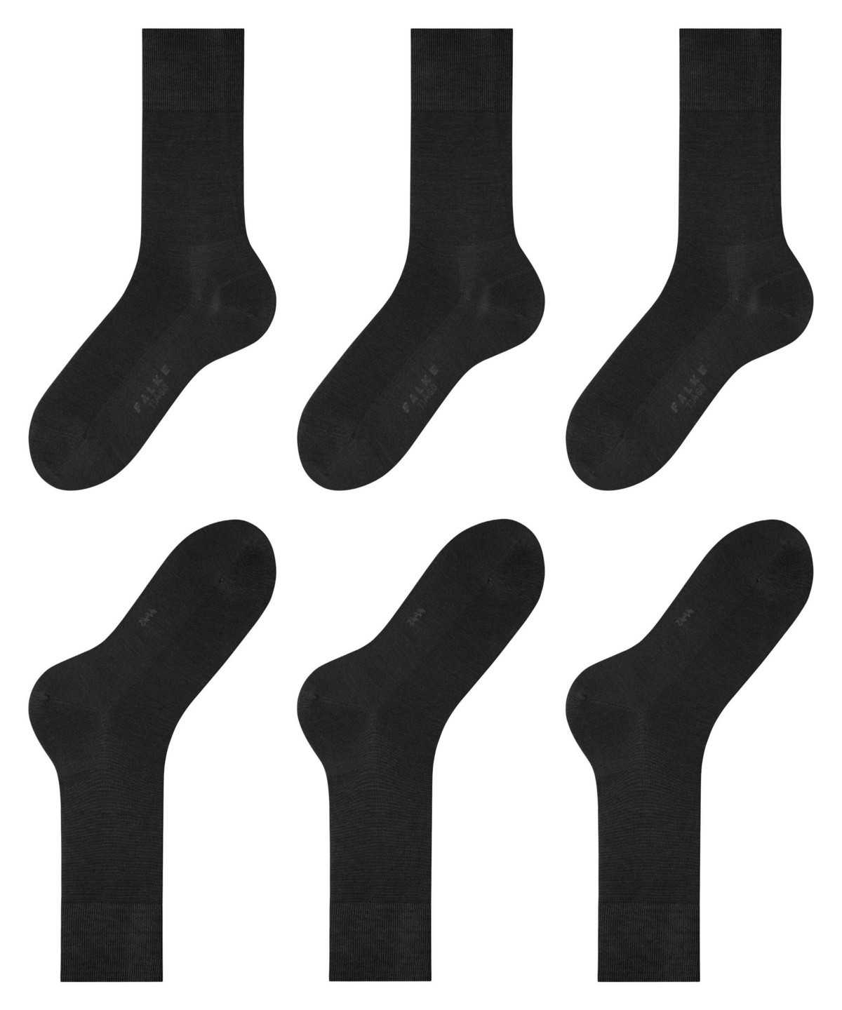 Skarpetki Falke Tiago 3-Pack Socks Męskie Czarne | LZHQPV-639