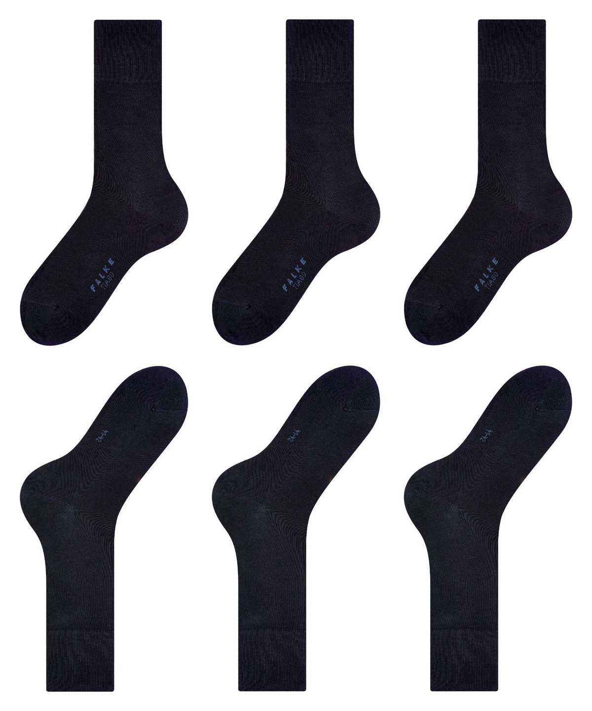 Skarpetki Falke Tiago 3-Pack Socks Męskie Niebieskie | DHWUOG-973