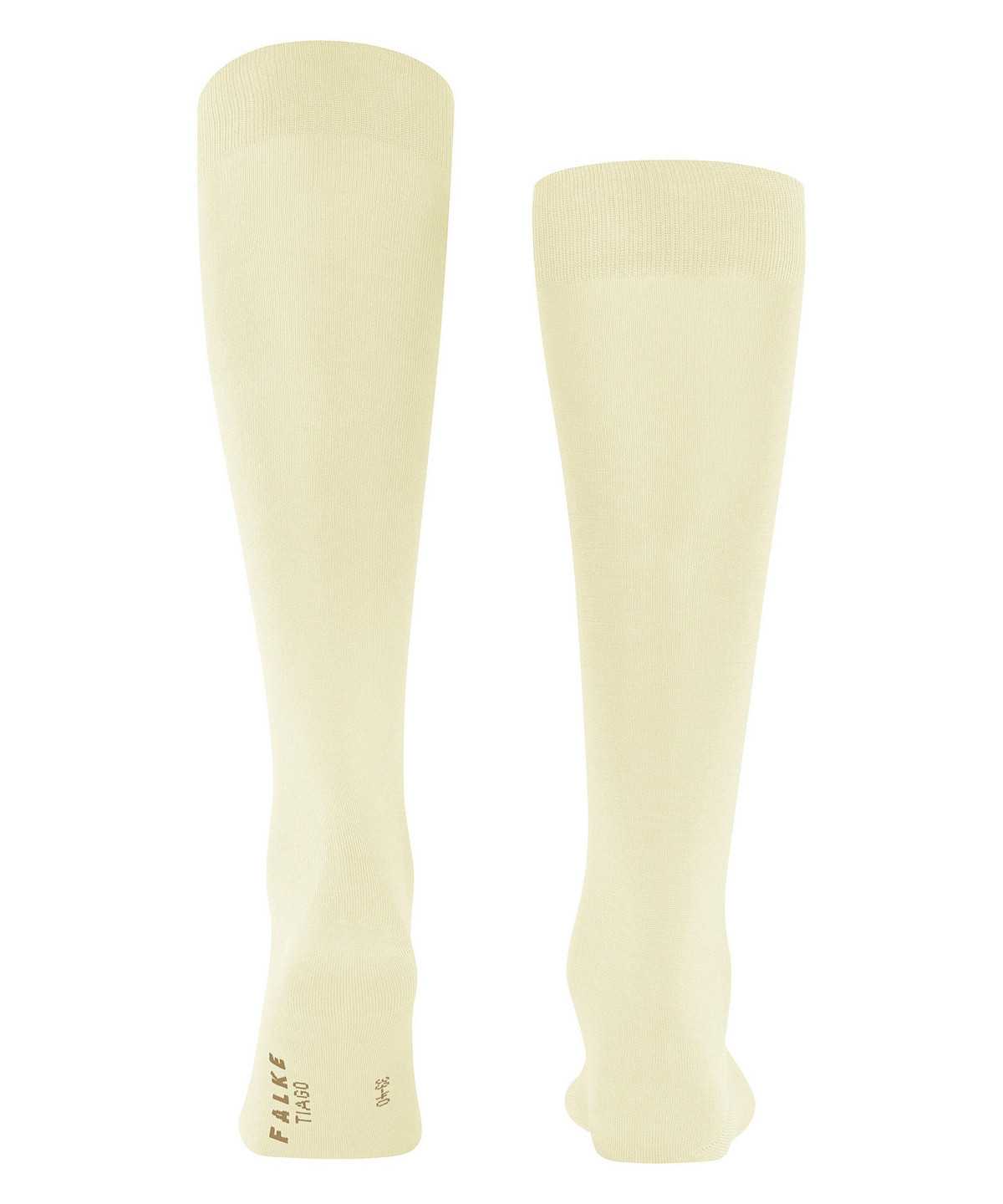 Skarpetki Falke Tiago Knee-high Socks Męskie Beżowe | UPVTSE-358