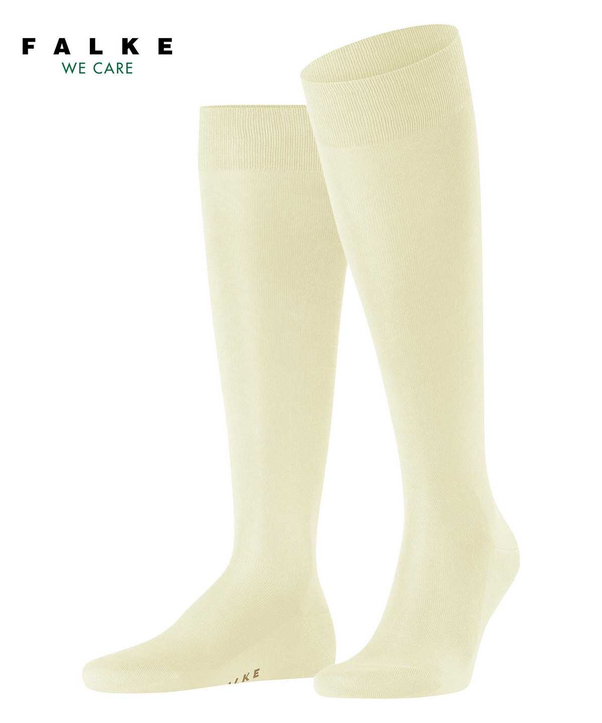 Skarpetki Falke Tiago Knee-high Socks Męskie Beżowe | UPVTSE-358