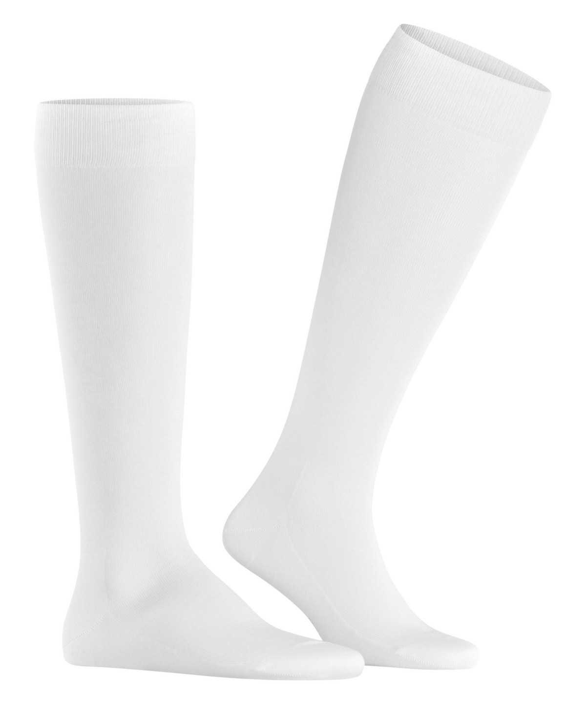 Skarpetki Falke Tiago Knee-high Socks Męskie Białe | YMDXCH-218