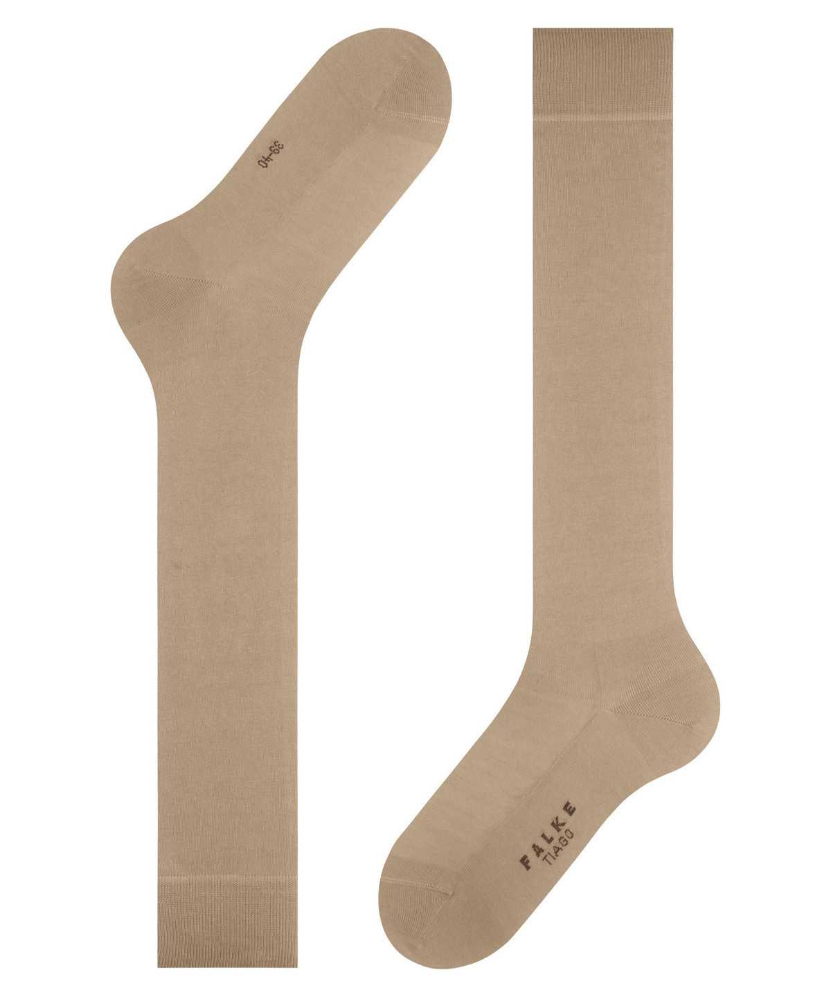 Skarpetki Falke Tiago Knee-high Socks Męskie Beżowe | SDWOJK-382