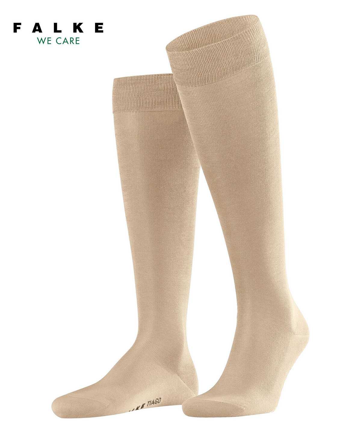 Skarpetki Falke Tiago Knee-high Socks Męskie Beżowe | SDWOJK-382