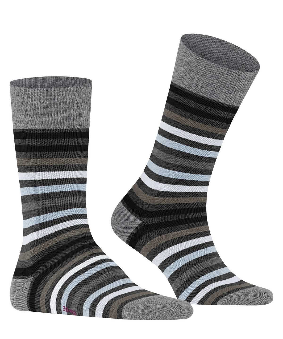 Skarpetki Falke Tinted Stripe Socks Męskie Szare | EGFZBL-504