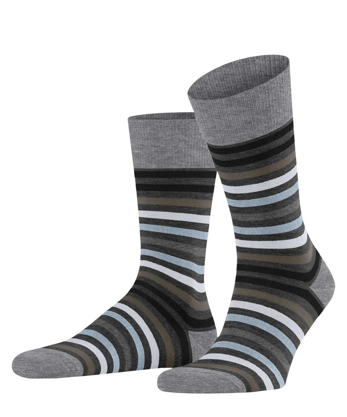 Skarpetki Falke Tinted Stripe Socks Męskie Szare | EGFZBL-504