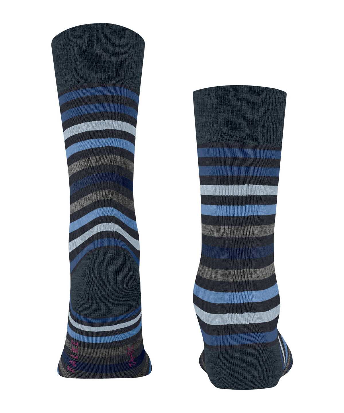 Skarpetki Falke Tinted Stripe Socks Męskie Niebieskie | EKPJQA-045