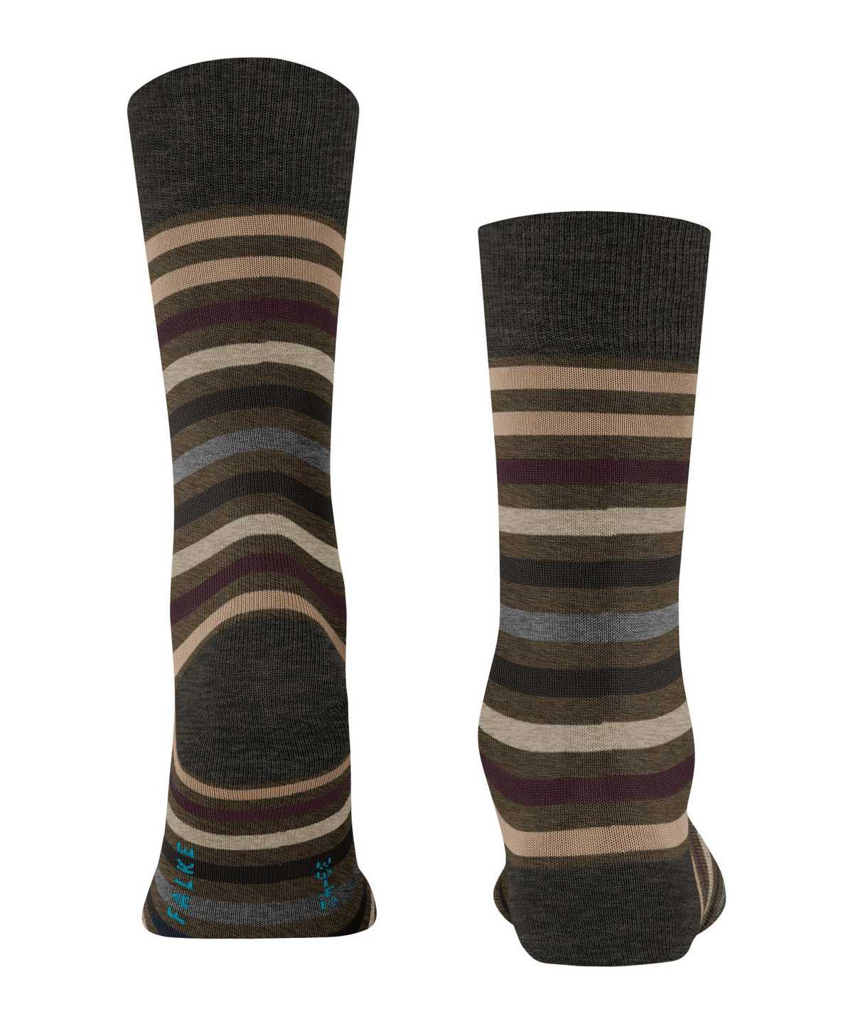 Skarpetki Falke Tinted Stripe Socks Męskie Zielone | UGVTAY-045