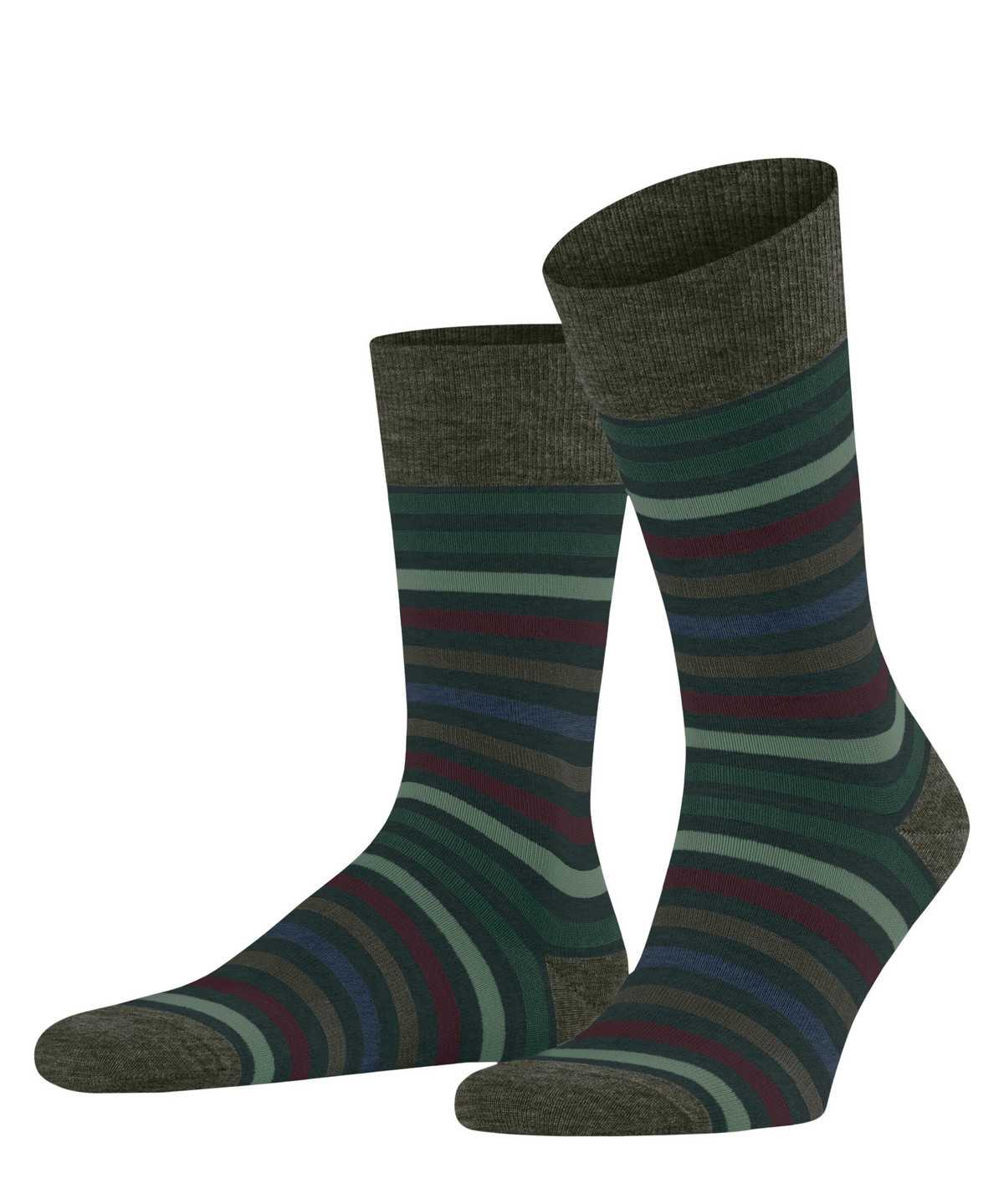 Skarpetki Falke Tinted Stripe Socks Męskie Zielone | PXODJS-624