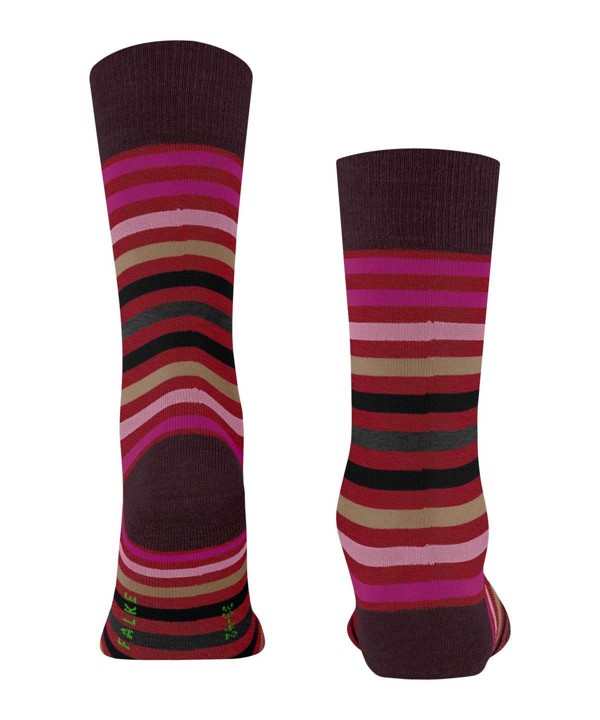 Skarpetki Falke Tinted Stripe Socks Męskie Czerwone | YGOMTN-752