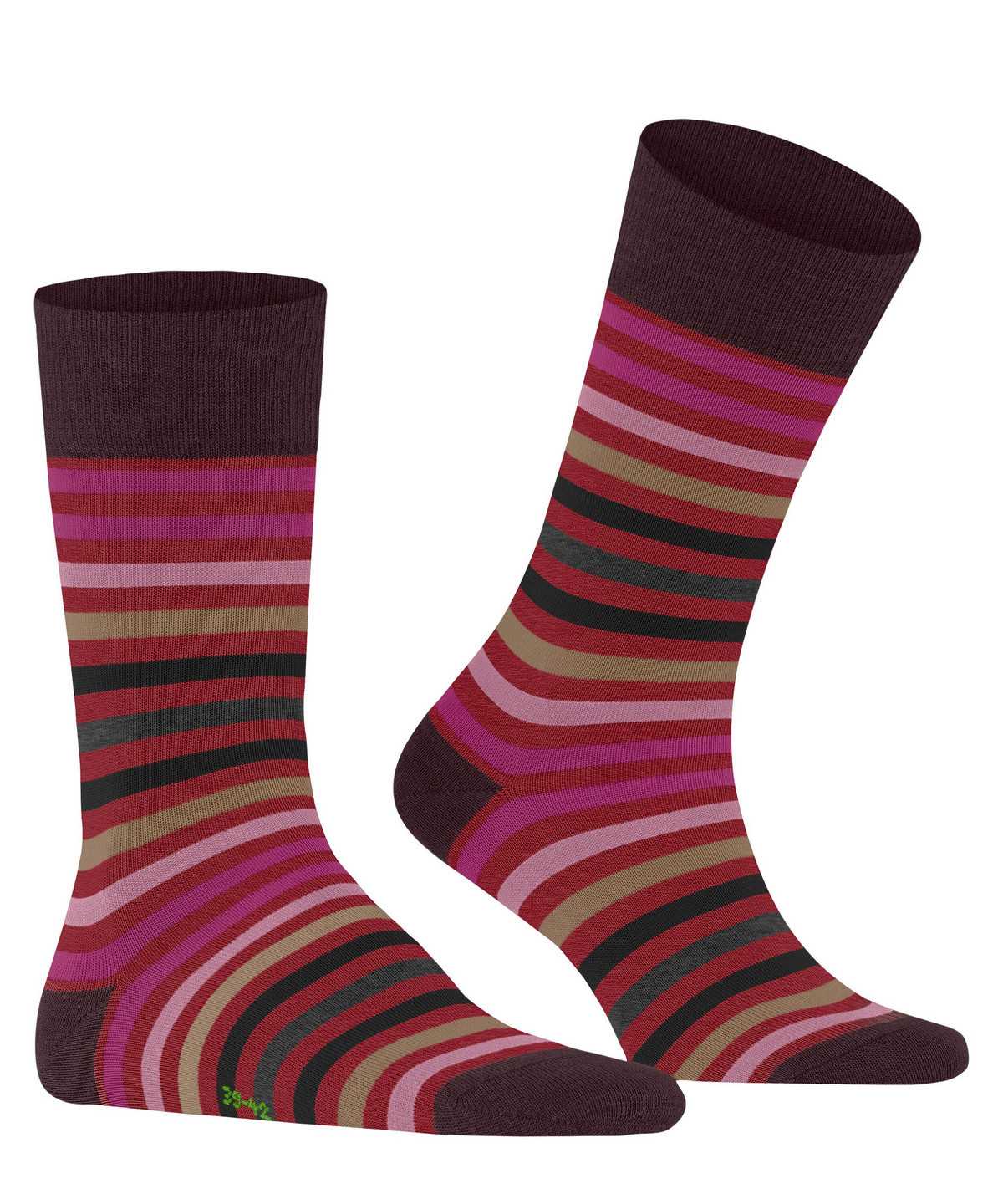 Skarpetki Falke Tinted Stripe Socks Męskie Czerwone | YGOMTN-752