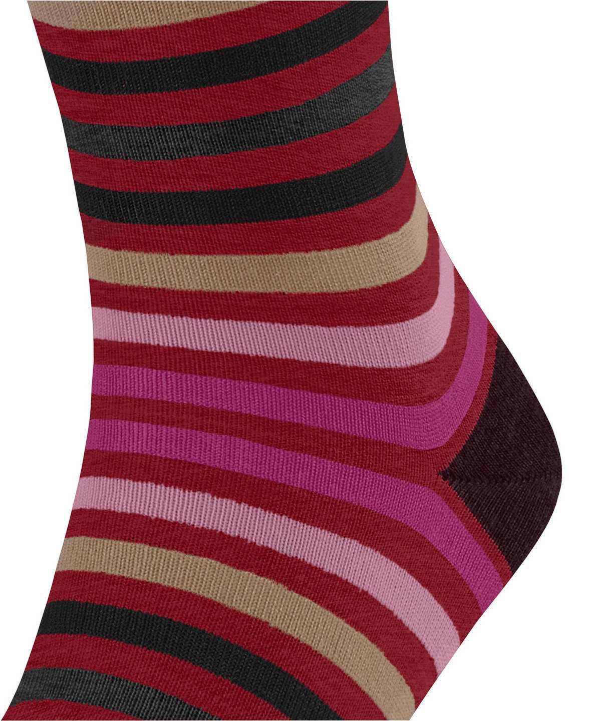 Skarpetki Falke Tinted Stripe Socks Męskie Czerwone | YGOMTN-752