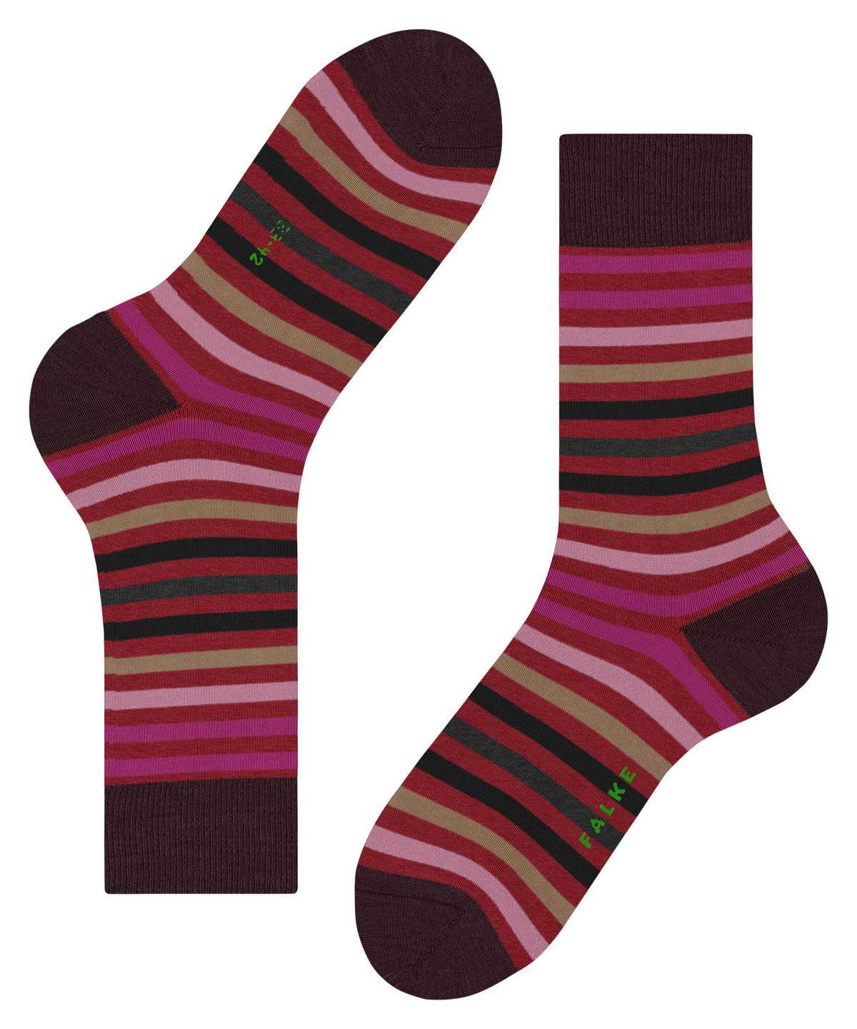 Skarpetki Falke Tinted Stripe Socks Męskie Czerwone | YGOMTN-752