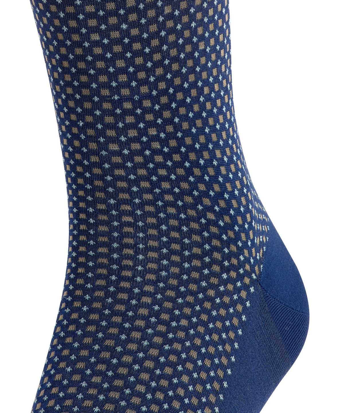 Skarpetki Falke Uptown Tie Knee-high Socks Męskie Niebieskie | IYOKGS-263