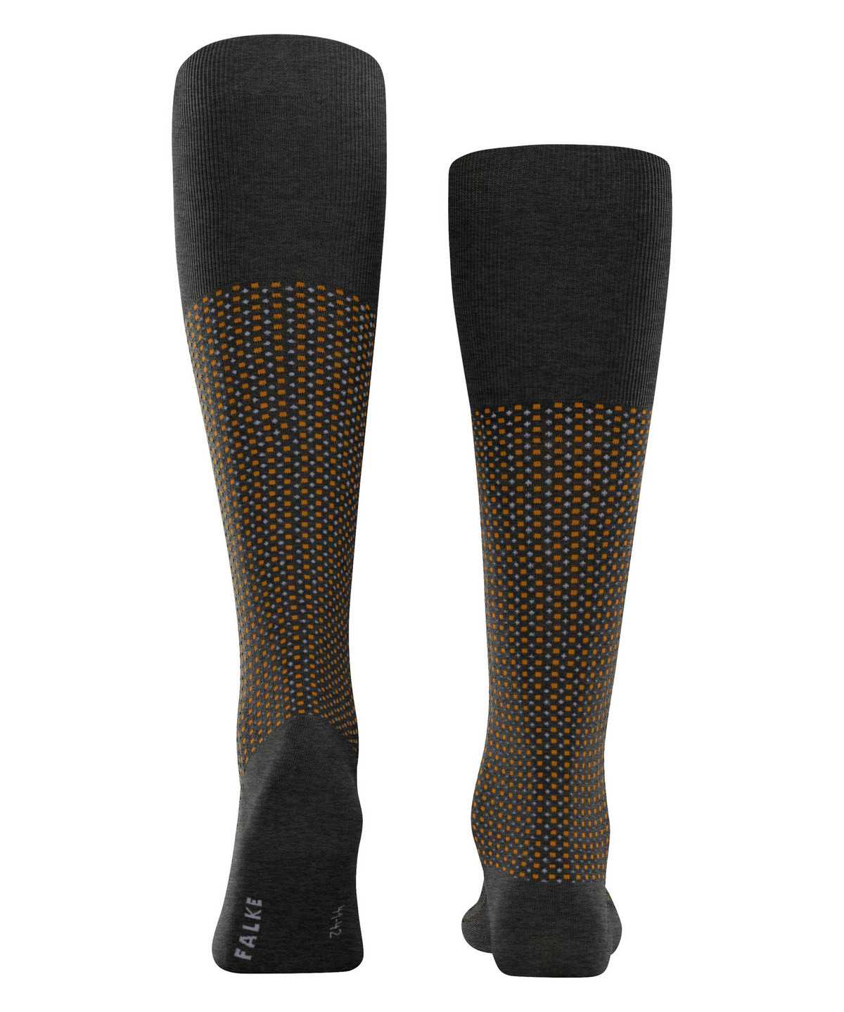 Skarpetki Falke Uptown Tie Knee-high Socks Męskie Szare | XCQRWS-736