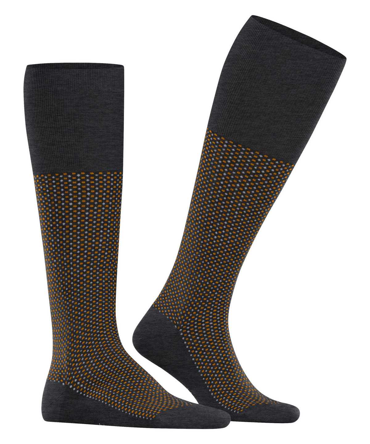 Skarpetki Falke Uptown Tie Knee-high Socks Męskie Szare | XCQRWS-736