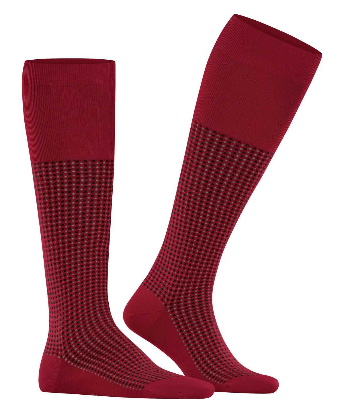 Skarpetki Falke Uptown Tie Knee-high Socks Męskie Czerwone | MRBLXN-653