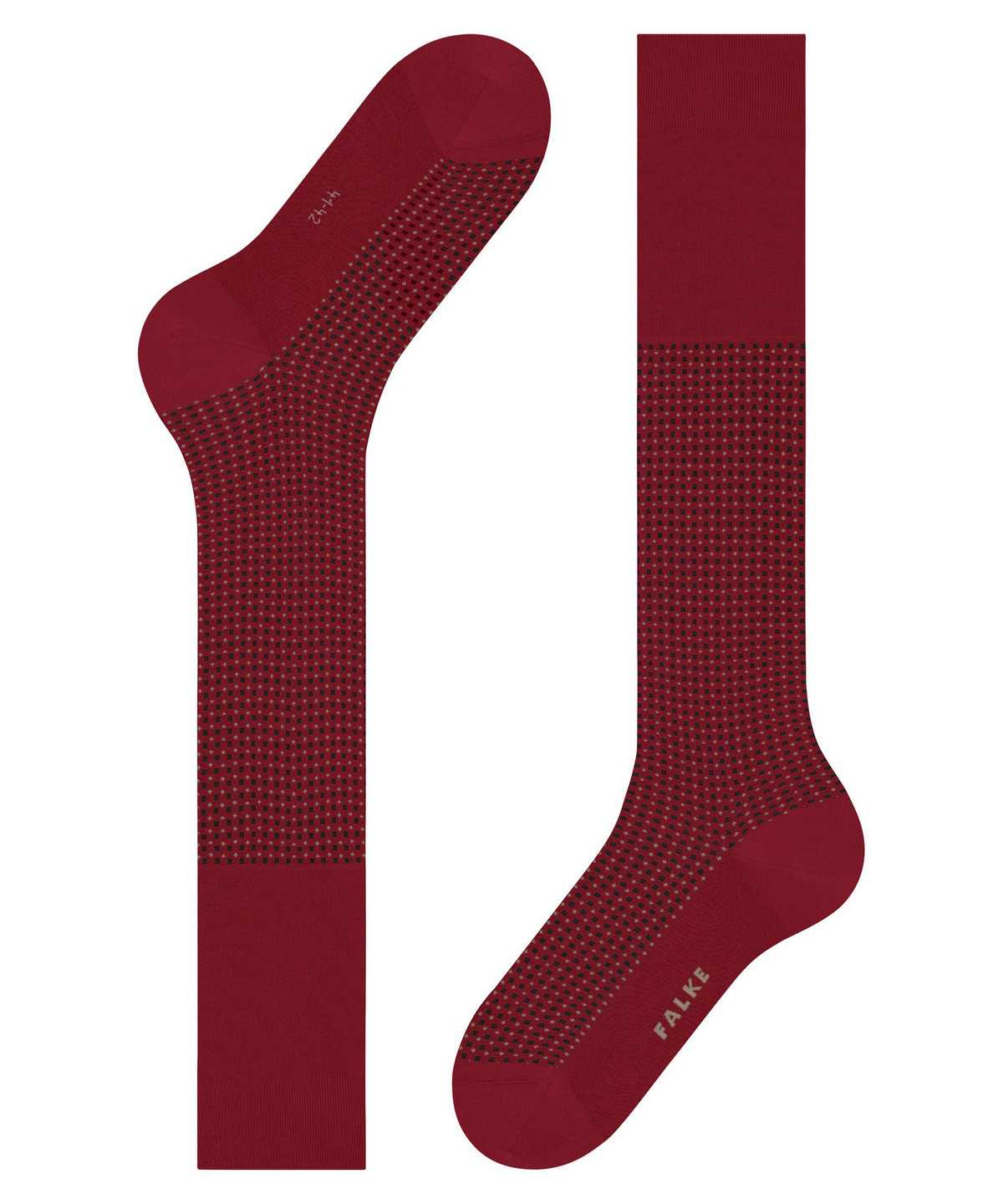 Skarpetki Falke Uptown Tie Knee-high Socks Męskie Czerwone | MRBLXN-653