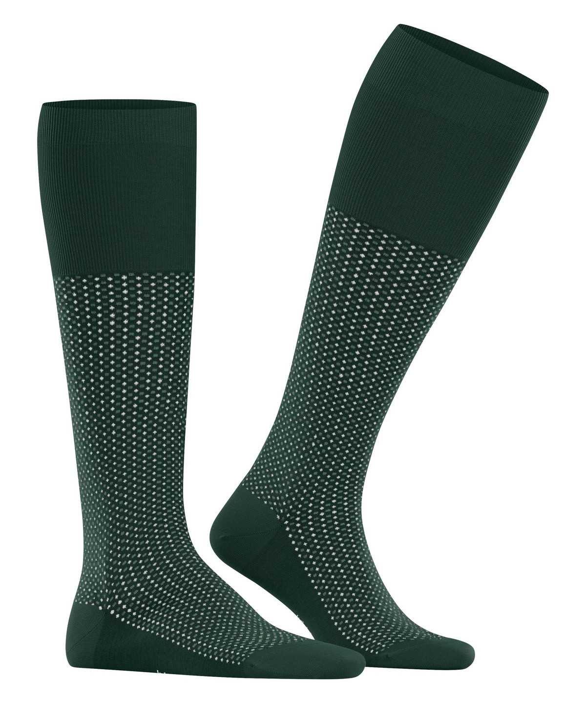 Skarpetki Falke Uptown Tie Knee-high Socks Męskie Zielone | QBOREP-962