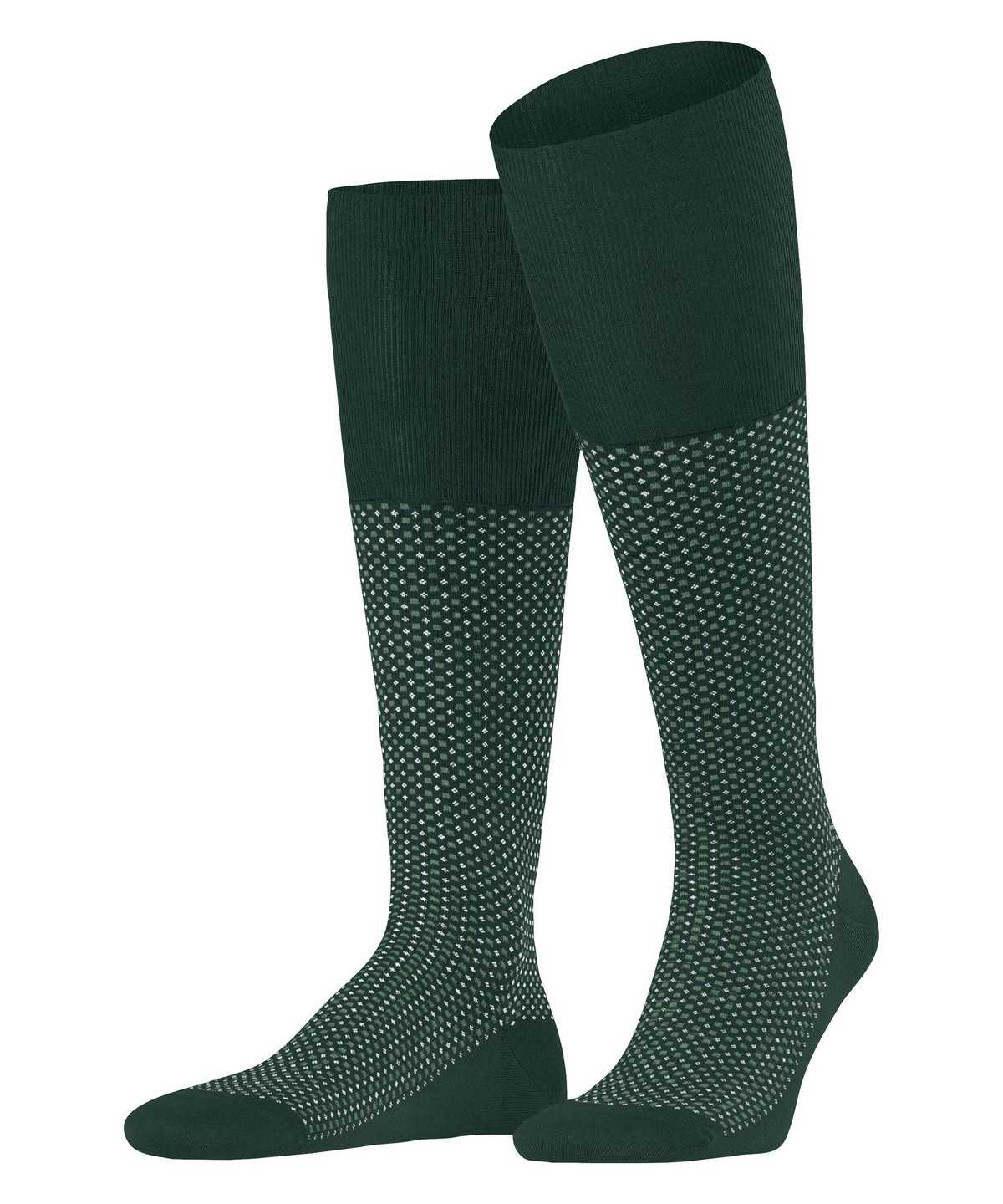 Skarpetki Falke Uptown Tie Knee-high Socks Męskie Zielone | QBOREP-962