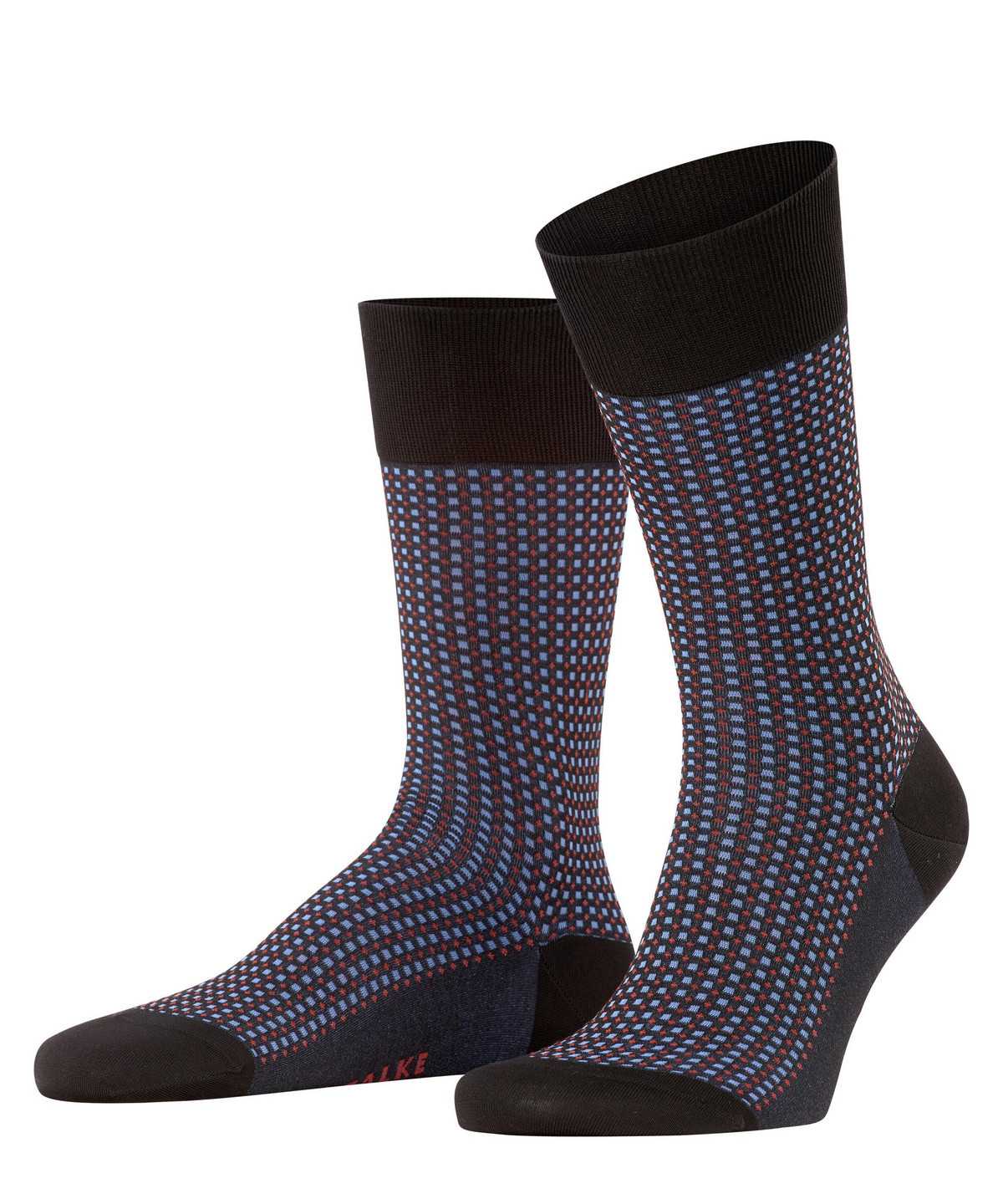 Skarpetki Falke Uptown Tie Socks Męskie Czarne | UMWZEY-042