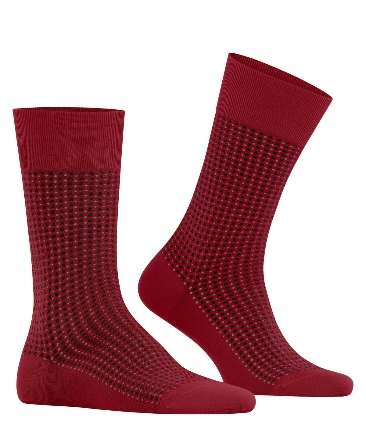 Skarpetki Falke Uptown Tie Socks Męskie Czerwone | ZQOUCS-235