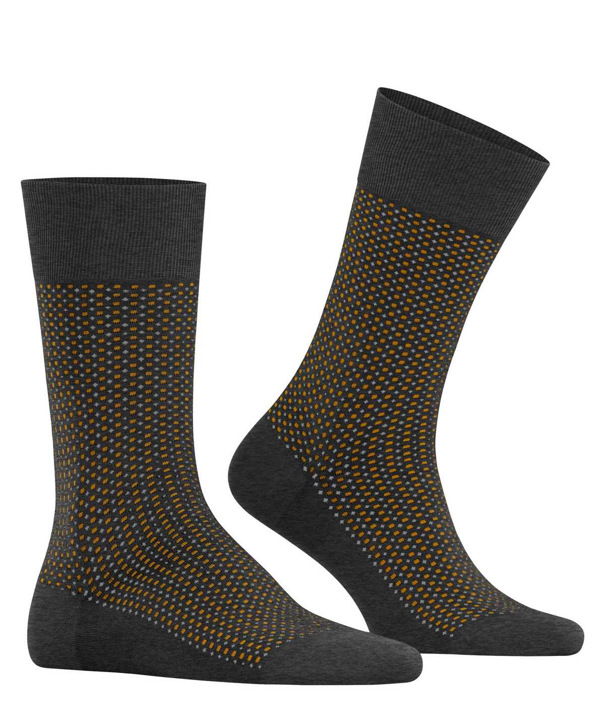 Skarpetki Falke Uptown Tie Socks Męskie Szare | ALYGWX-695