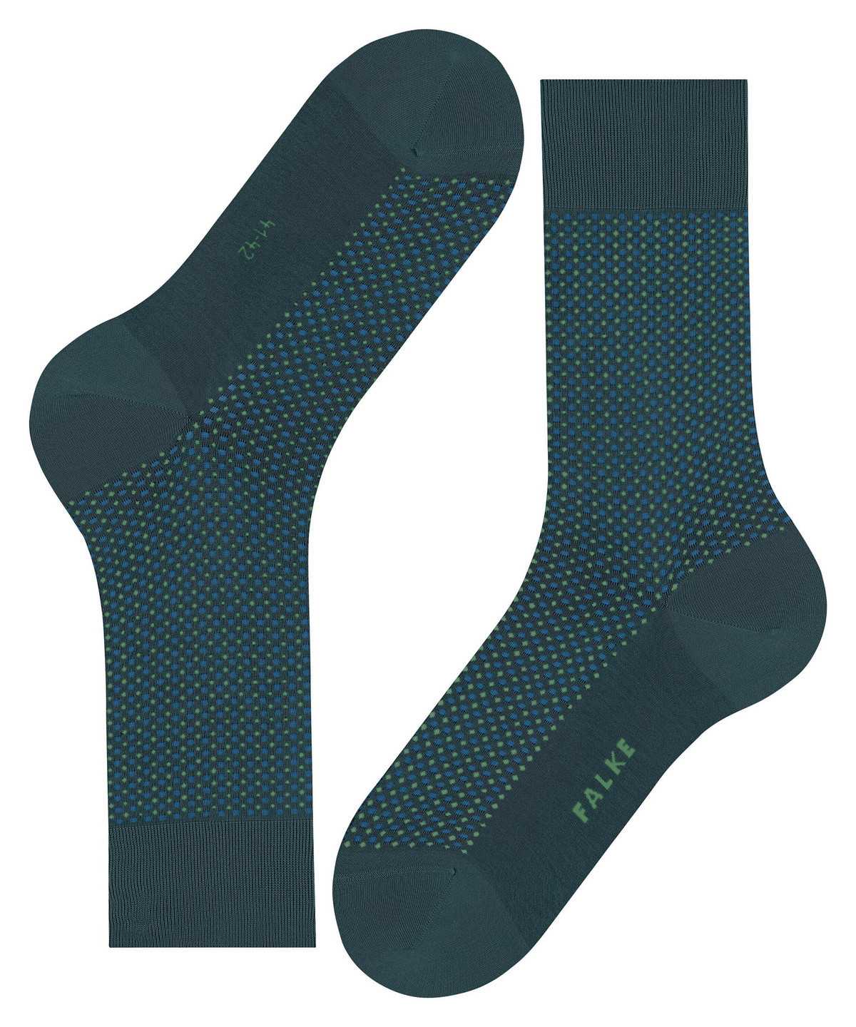 Skarpetki Falke Uptown Tie Socks Męskie Zielone | CVEFIZ-263