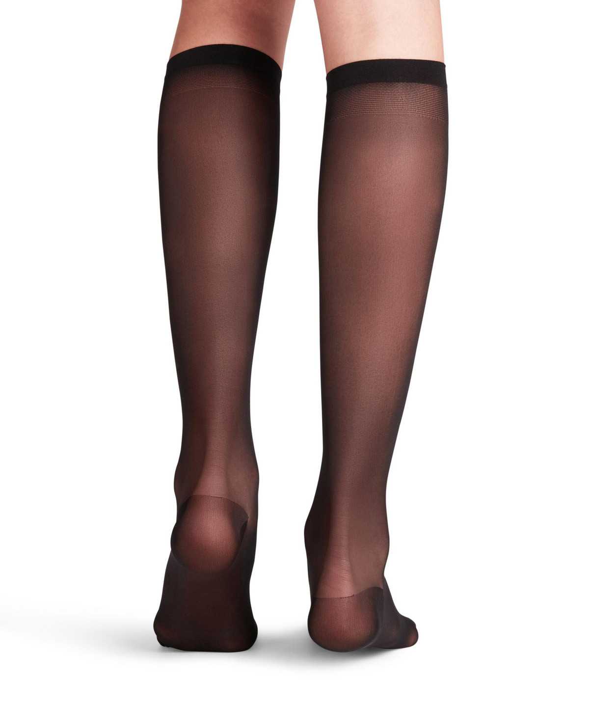 Skarpetki Falke Vitalize 20 DEN Knee-high Socks Damskie Czarne | AUVZET-569