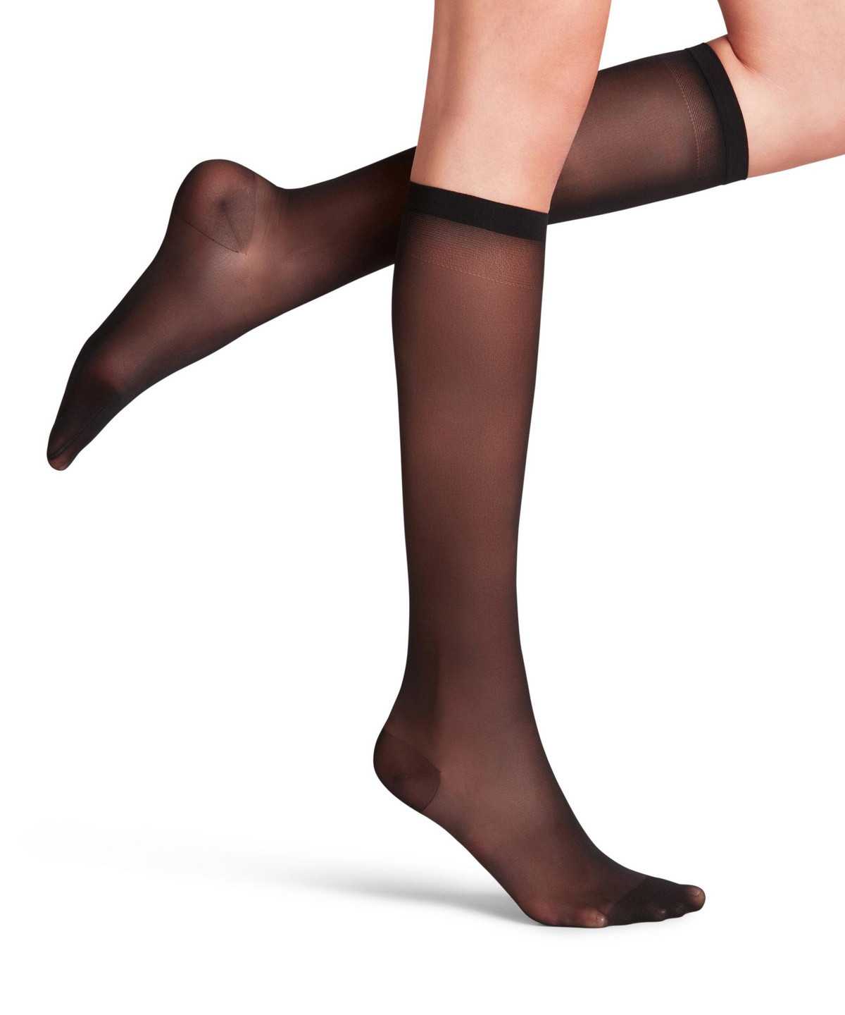 Skarpetki Falke Vitalize 20 DEN Knee-high Socks Damskie Czarne | AUVZET-569