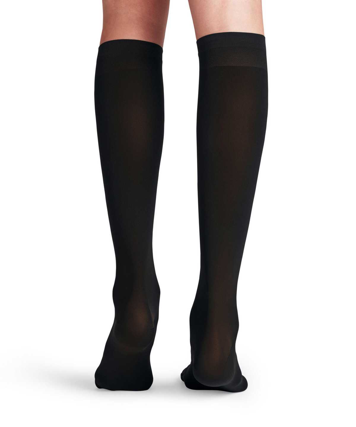 Skarpetki Falke Vitalize 40 DEN Knee-high Socks Damskie Czarne | VWNOBY-560