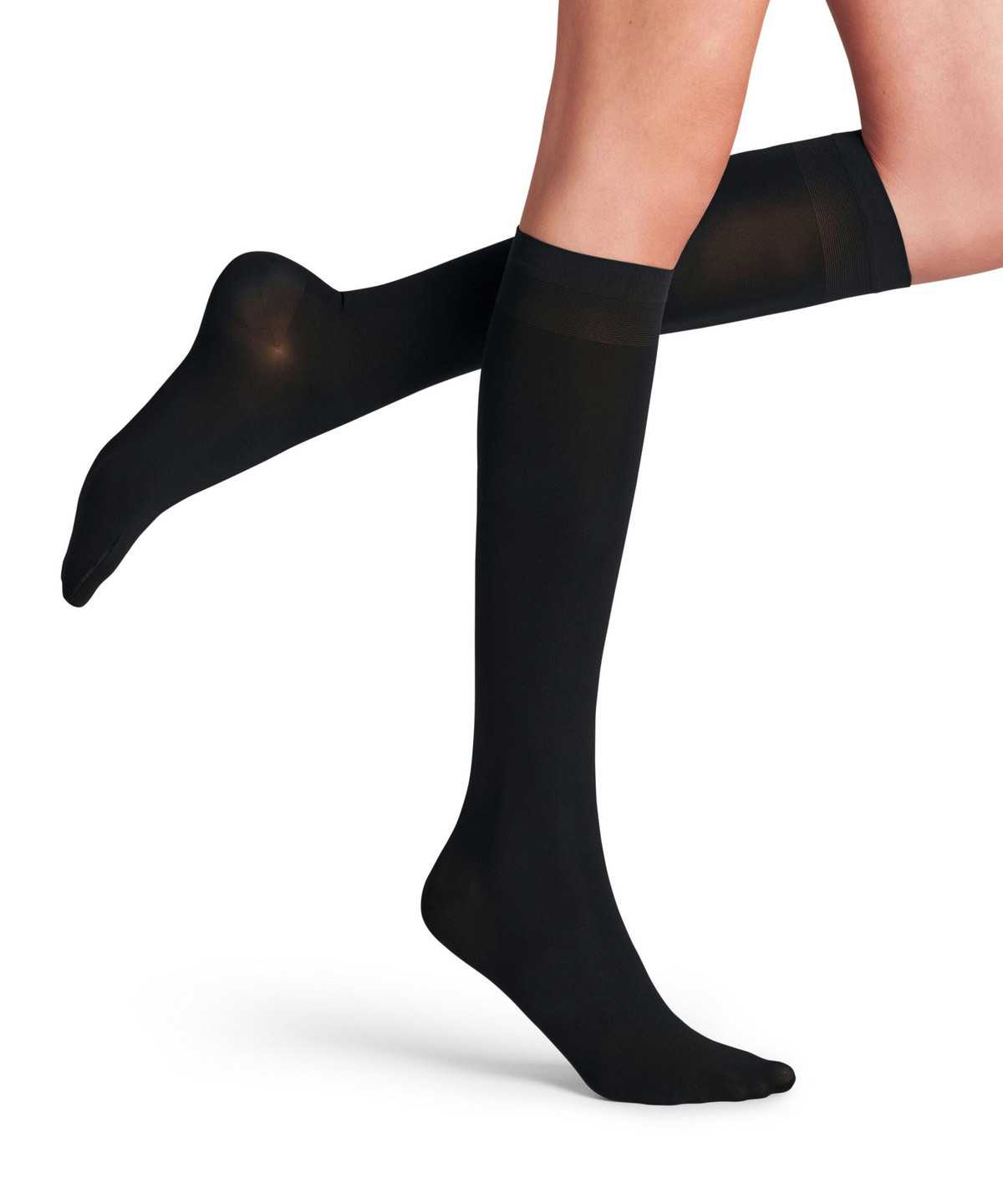 Skarpetki Falke Vitalize 40 DEN Knee-high Socks Damskie Czarne | VWNOBY-560