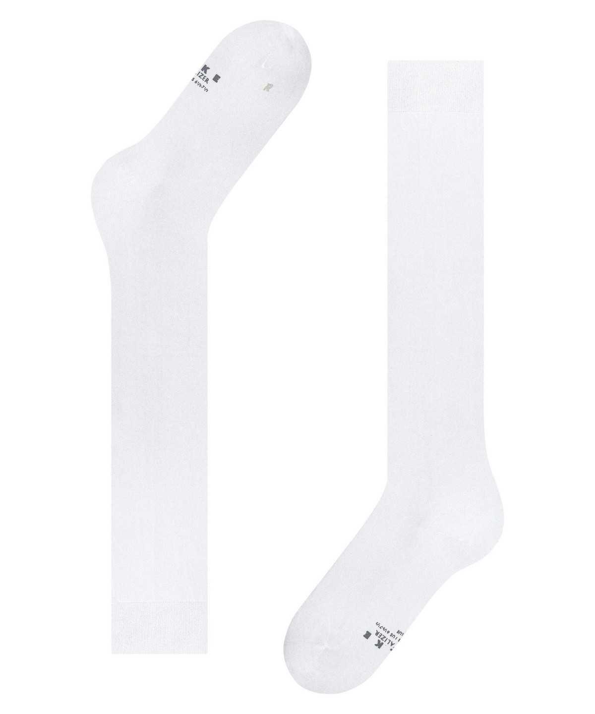 Skarpetki Falke Vitalizer Knee-high Socks Damskie Białe | PZURJQ-135