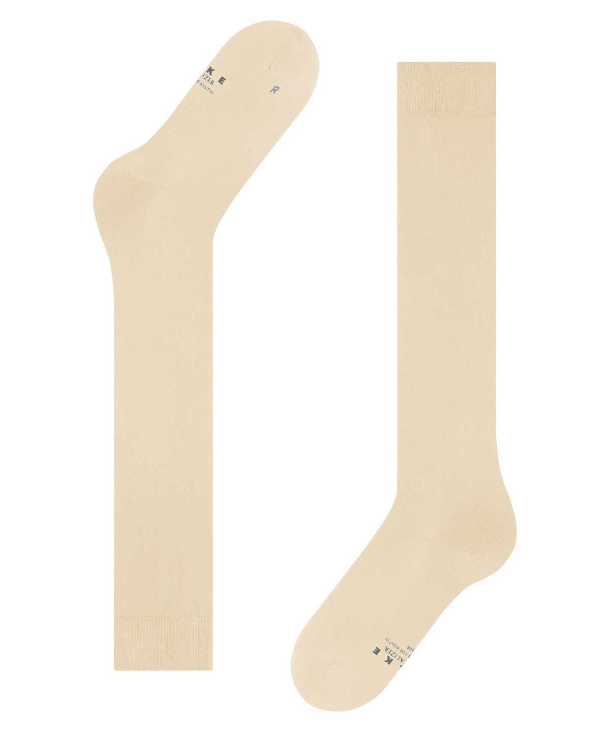 Skarpetki Falke Vitalizer Knee-high Socks Damskie Beżowe | SBKJWD-129