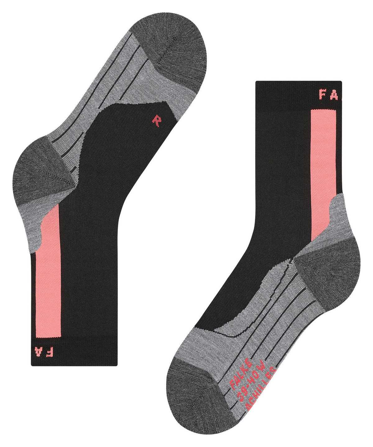 Sports Socks Falke Achilles Socks Health Damskie Czarne | KSUWPT-027