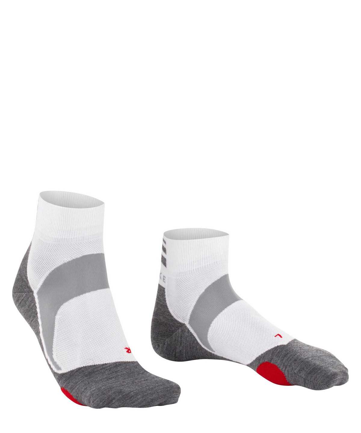 Sports Socks Falke BC5 Endurance Biking Short sock Damskie Białe | RNZTEH-129