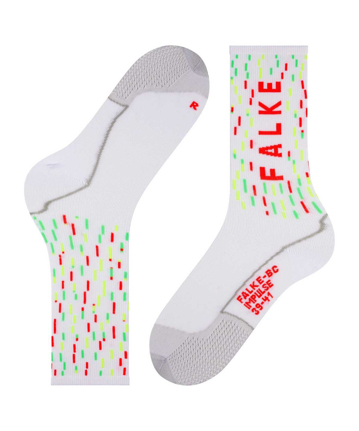 Sports Socks Falke BC Impulse Biking Socks Damskie Białe | FBEOPC-891