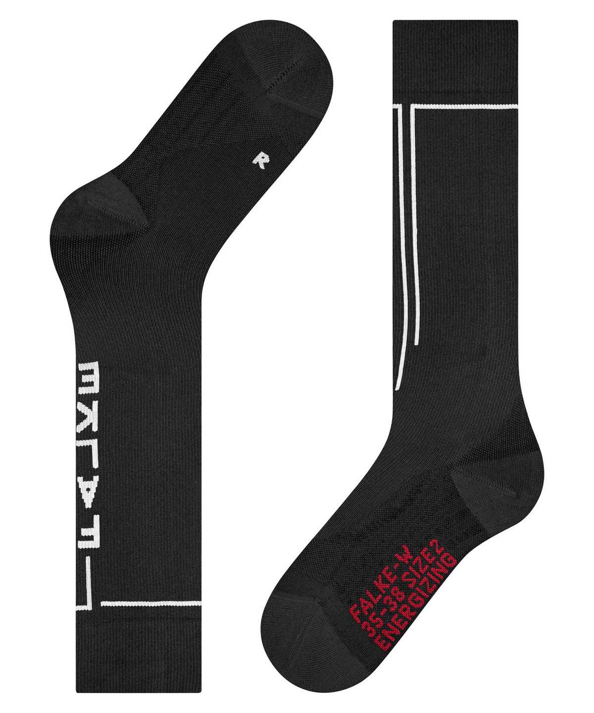 Sports Socks Falke Energizing Knee-high Socks Health Damskie Czarne | EVCOXD-845