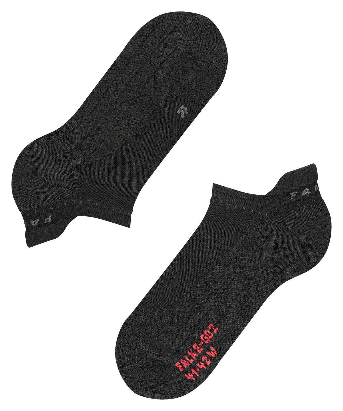 Sports Socks Falke GO2 Invisible Golf Invisibles Damskie Czarne | UNBLQZ-012