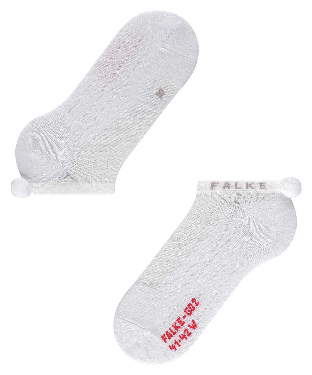 Sports Socks Falke GO2 Pompom Golf Invisibles Damskie Białe | QANHVZ-347