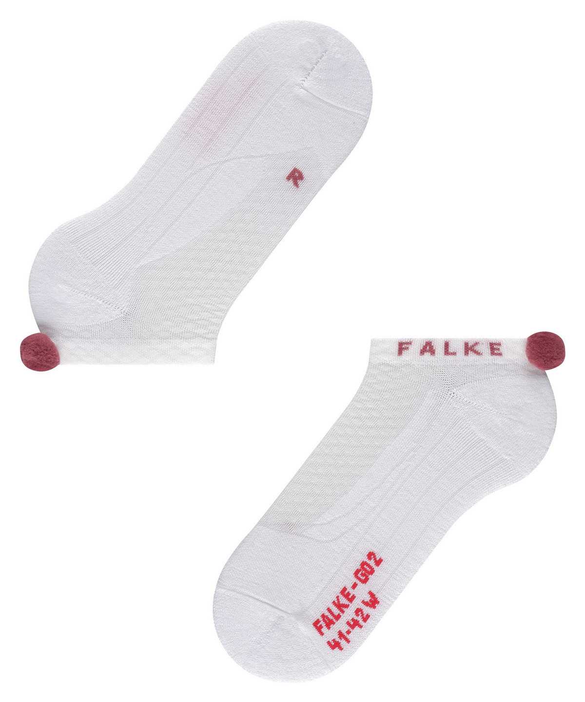 Sports Socks Falke GO2 Pompom Golf Invisibles Damskie Białe | LTPYRV-957