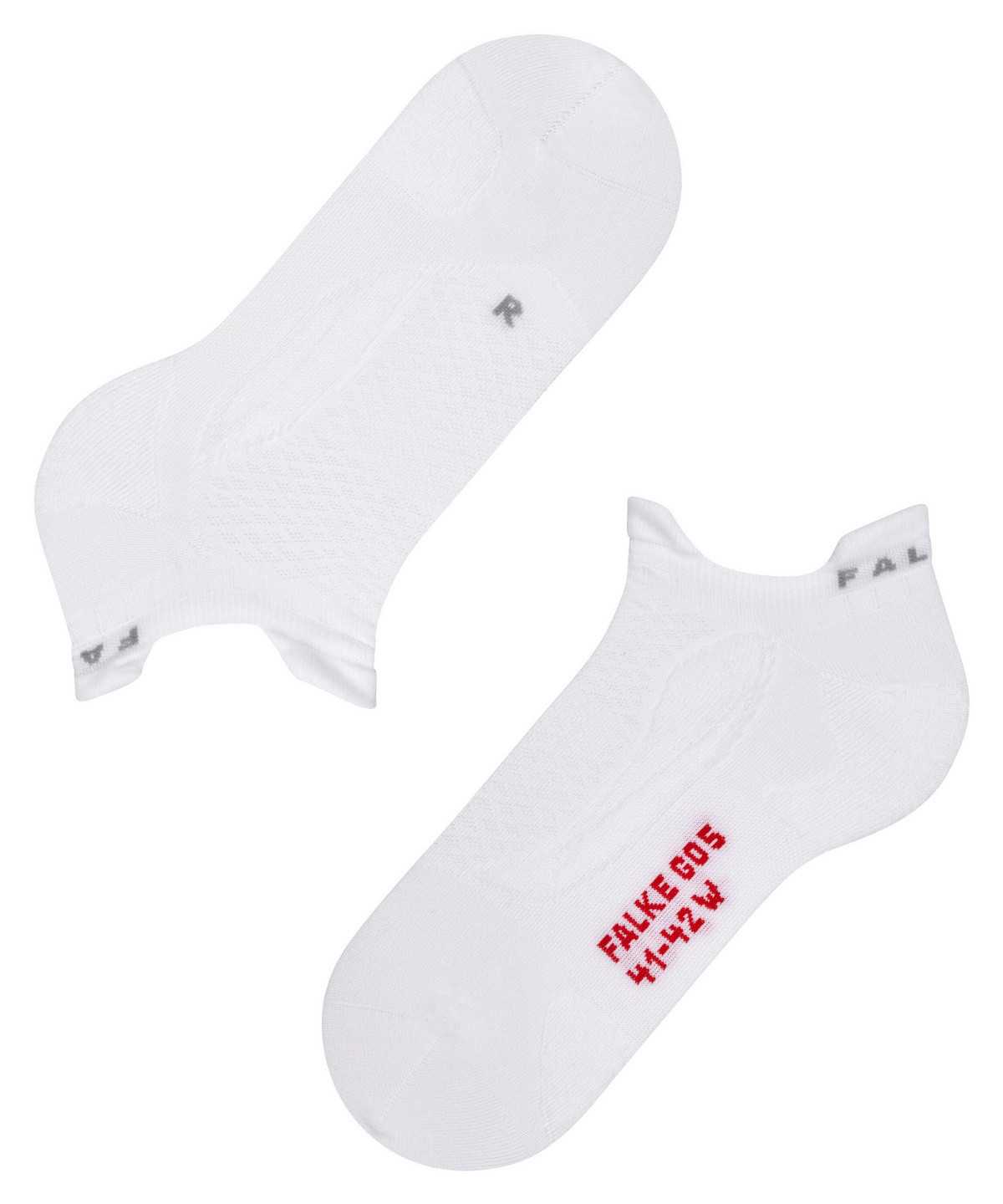 Sports Socks Falke GO5 Invisible Golf Invisibles Damskie Białe | HLWANK-852