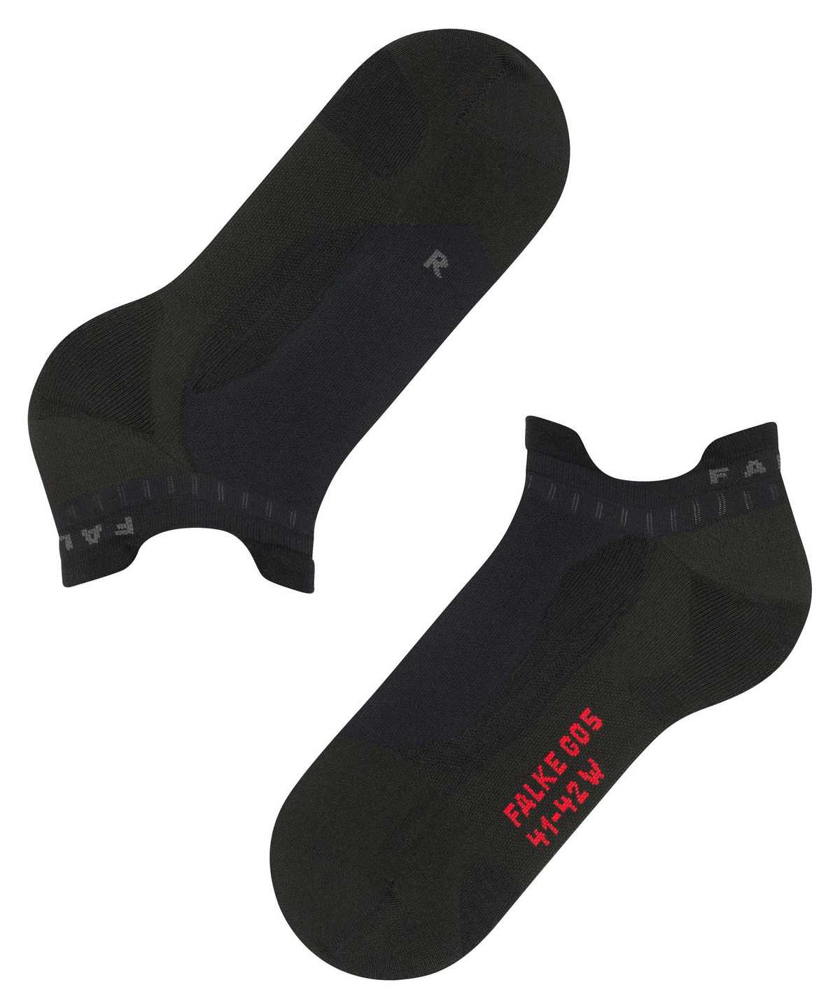 Sports Socks Falke GO5 Invisible Golf Invisibles Damskie Czarne | OZMIFK-374