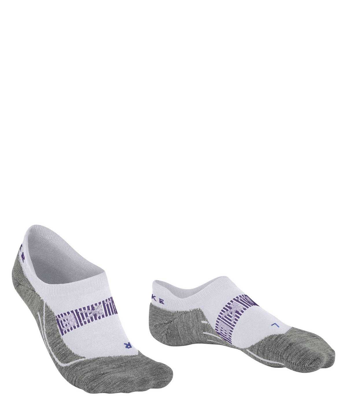 Sports Socks Falke RU4 Endurance Cool Invisible Running Invisibles Damskie Białe | QOISDG-081