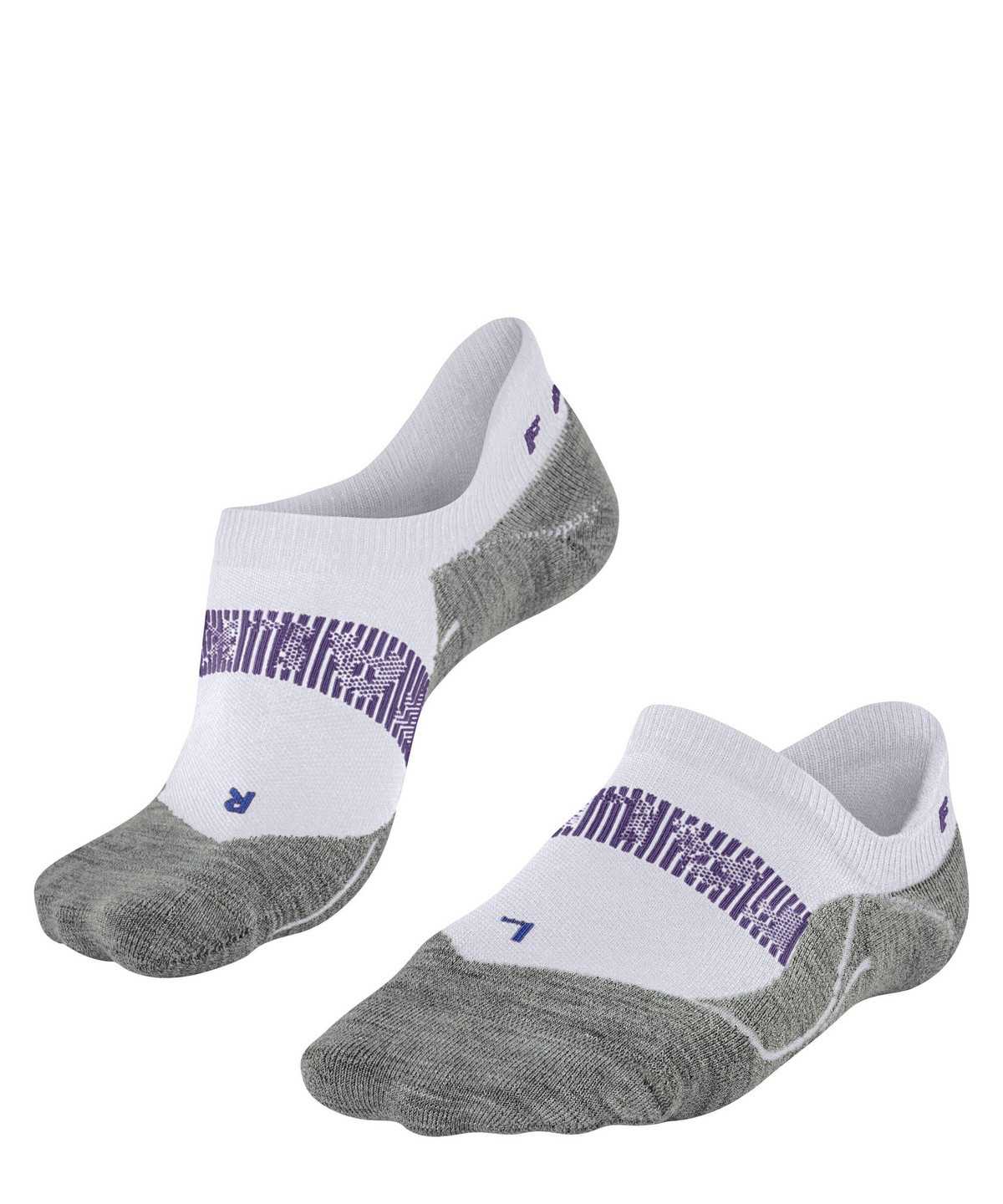 Sports Socks Falke RU4 Endurance Cool Invisible Running Invisibles Damskie Białe | QOISDG-081