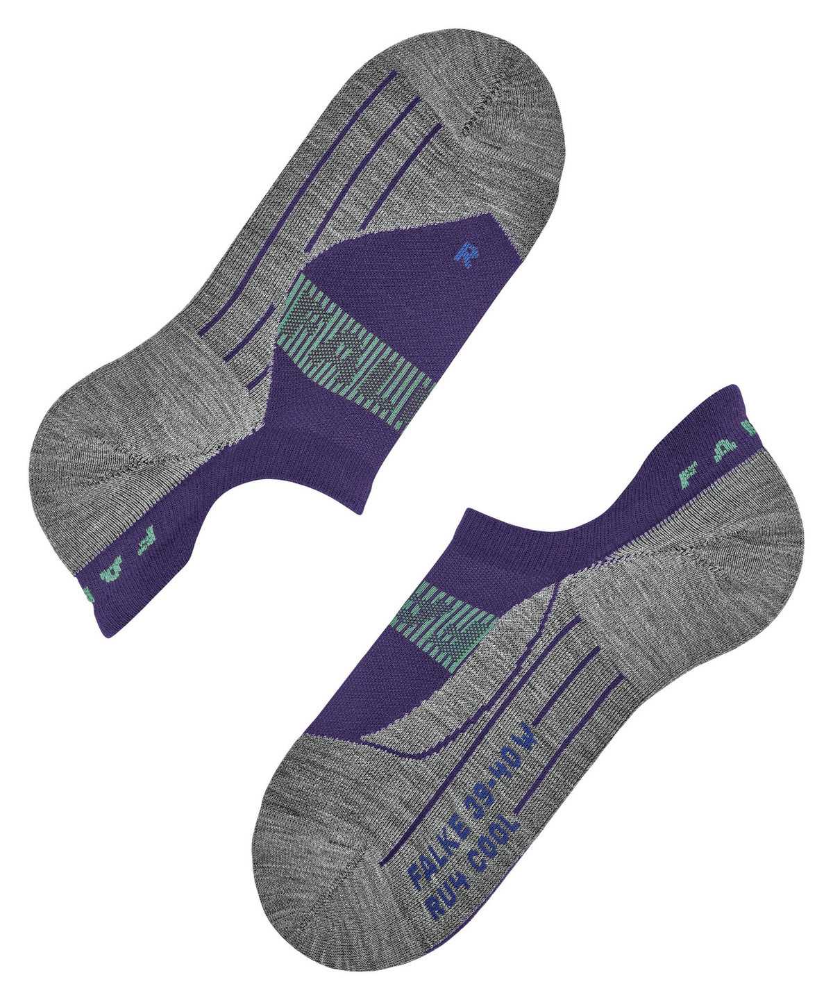 Sports Socks Falke RU4 Endurance Cool Invisible Running Invisibles Damskie Fioletowe | QAZWVH-643