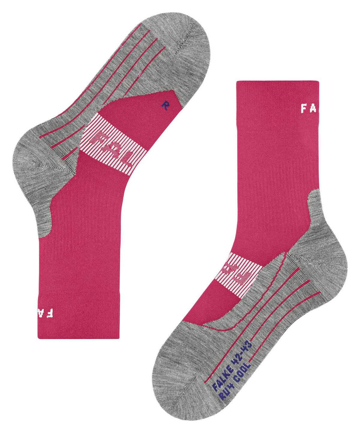 Sports Socks Falke RU4 Endurance Cool Running Socks Damskie Czerwone | SDALBV-268