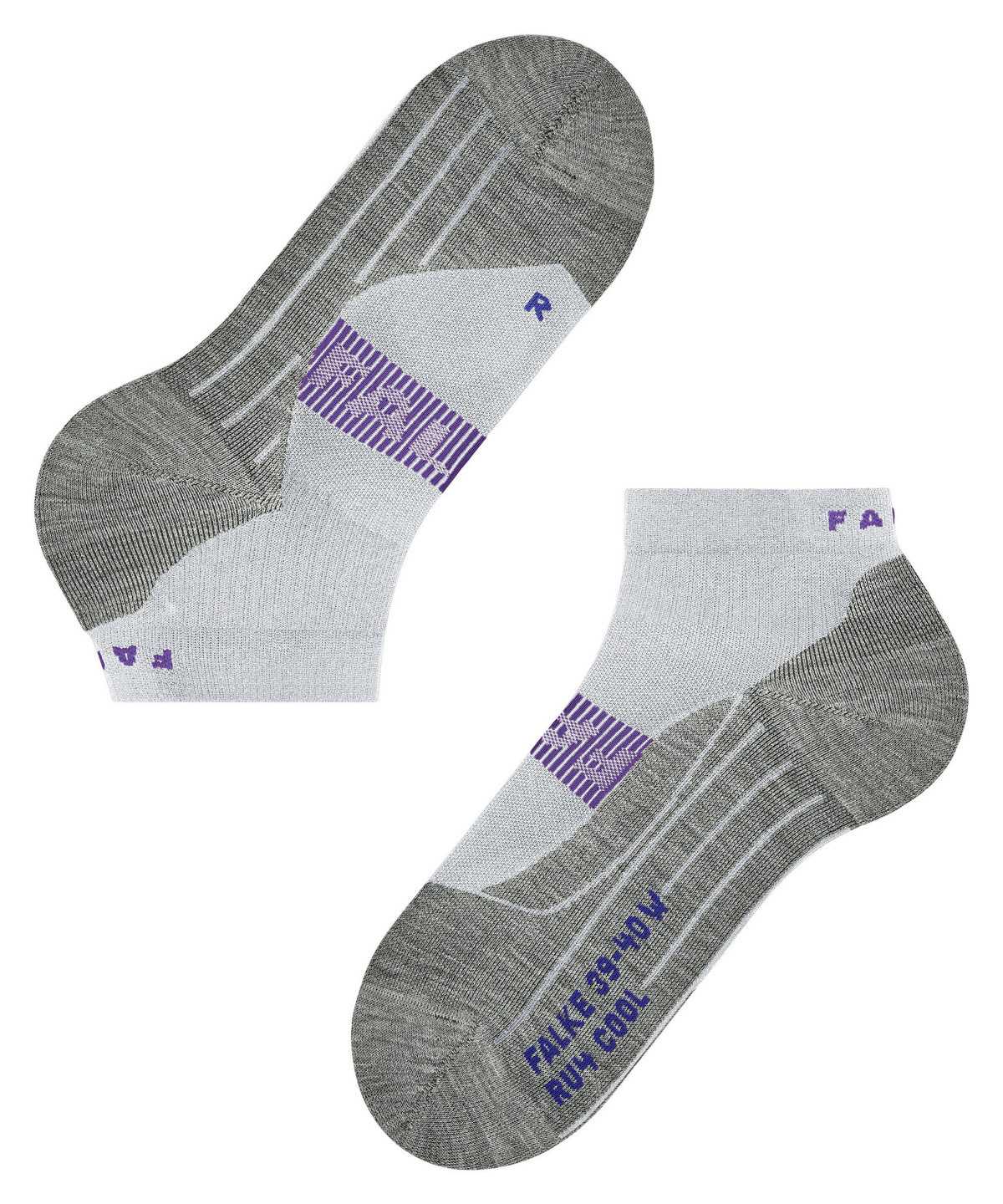 Sports Socks Falke RU4 Endurance Cool Short Running Short sock Damskie Białe | UAXTDP-985